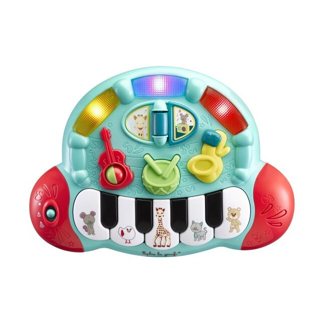 Pian muzical cu lumini girafa sophie vu230799