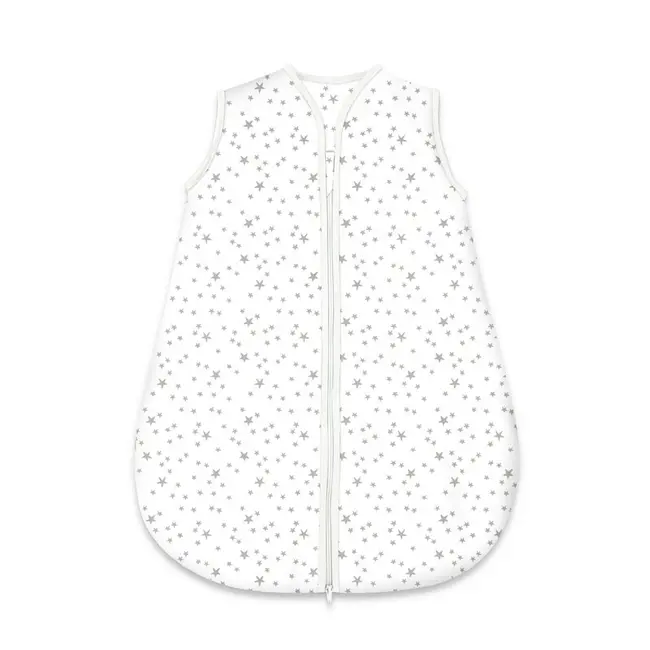 Sac de dormit, MimiNu, Pentru bebelusi, De iarna, Din bumbac certificat Oeko Tex Standard 100, Cu fermoar, 70 cm, 0 - 6 luni, 2.5 Tog, Mini Grays BYN6426972030250