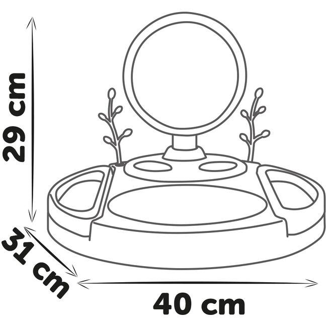 Salon de infrumusetare Smoby My Beauty Studio cu 15 accesorii HUBS7600320258