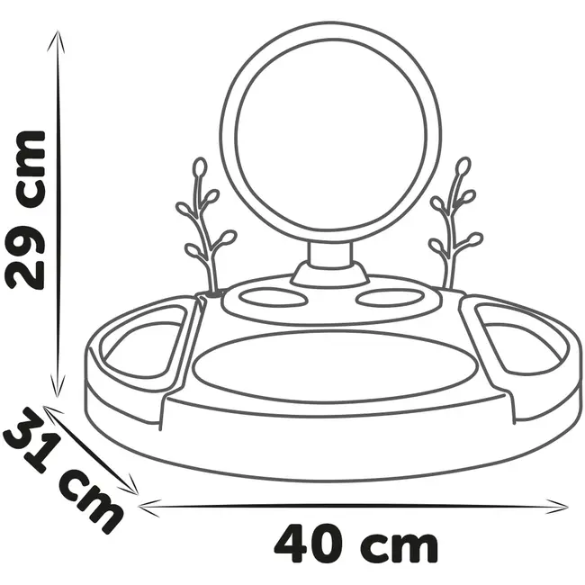 Salon de infrumusetare Smoby My Beauty Studio cu 15 accesorii HUBS7600320258