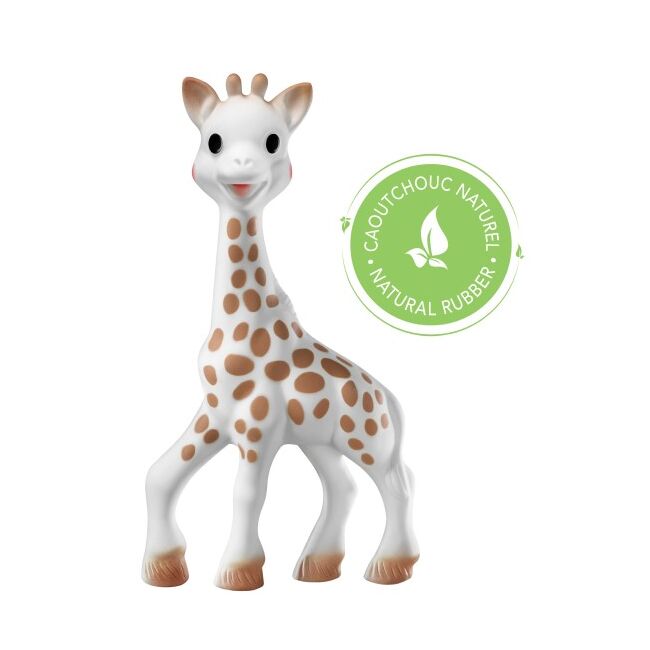 Set cadou girafa sophie, zornaitoare si carticica cu activitati vu010325