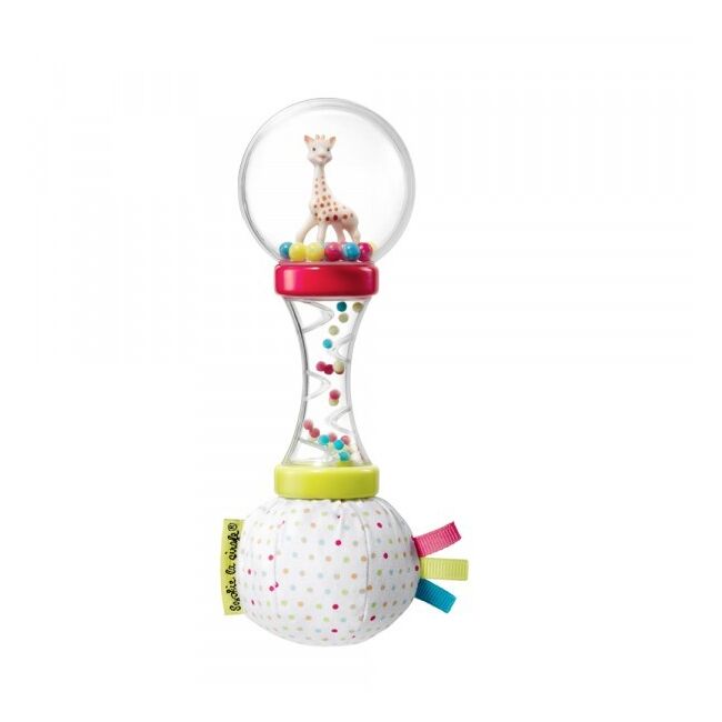Set cadou sophiesticat cu girafa sophie si zornaitoare maracas sophie vu000009