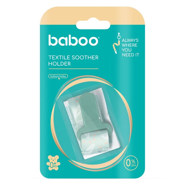 Suport pentru suzeta din material textil baboo , 0 luni+ ba7-014