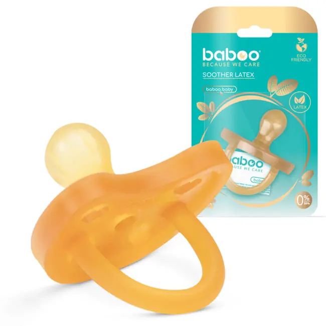 Suzeta rotunda din latex baboo - 6 luni+ ba5-102