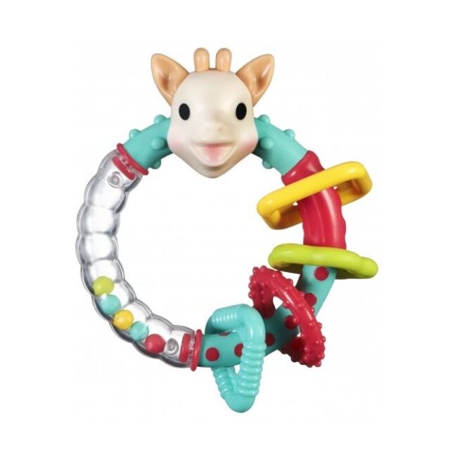 Zornaitoare multi-texturata girafa sophie, multicolora vu010179