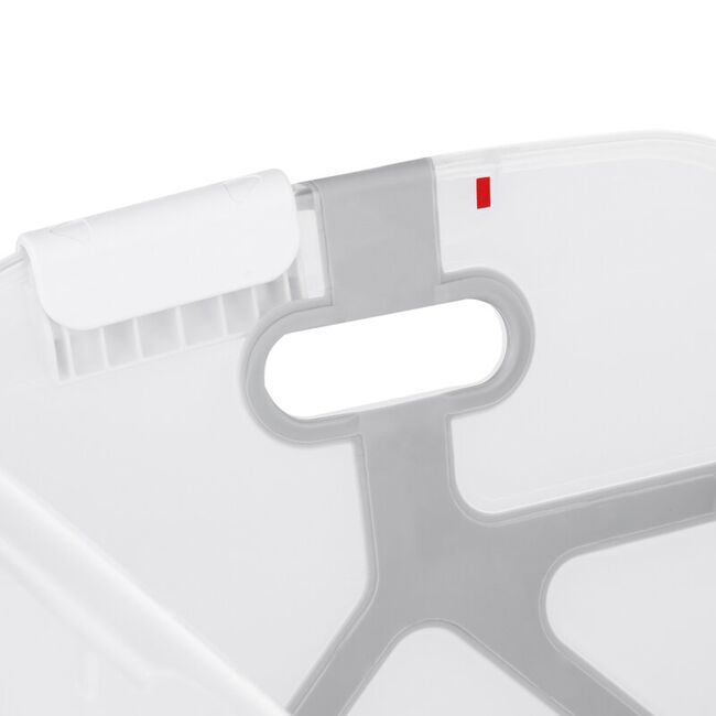 Cadita de baie cu pliere ultra-compacta, Jane, Oasis, Cu doua manere, 68 x 42 x 26 cm, Conform cu standardul european de siguranta EN 17072:2018, Blue BYN8420421090831