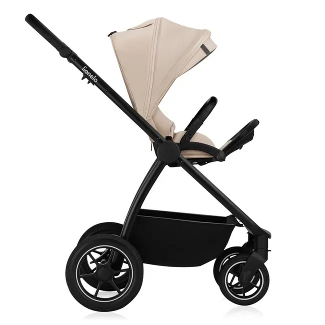 Carucior 2 in 1, Lionelo, Meril, Cu landou si scaun cu dimensiune XL, Reversibil, Cu sistem de ventilatie 3D, Cu accesorii, Pana la 22 kg, De la nastere, Conform cu EN1888-1 EN1888-2, EN1466, Bej BYNLO-MERIL_2IN1_BEIGE_SAND
