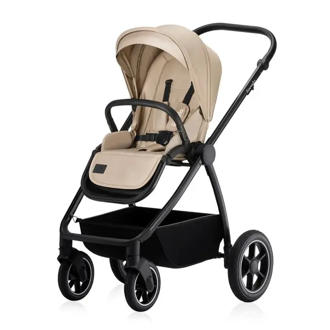 Carucior 2 in 1, Lionelo, Meril, Cu landou si scaun cu dimensiune XL, Reversibil, Cu sistem de ventilatie 3D, Cu accesorii, Pana la 22 kg, De la nastere, Conform cu EN1888-1 EN1888-2, EN1466, Bej BYNLO-MERIL_2IN1_BEIGE_SAND