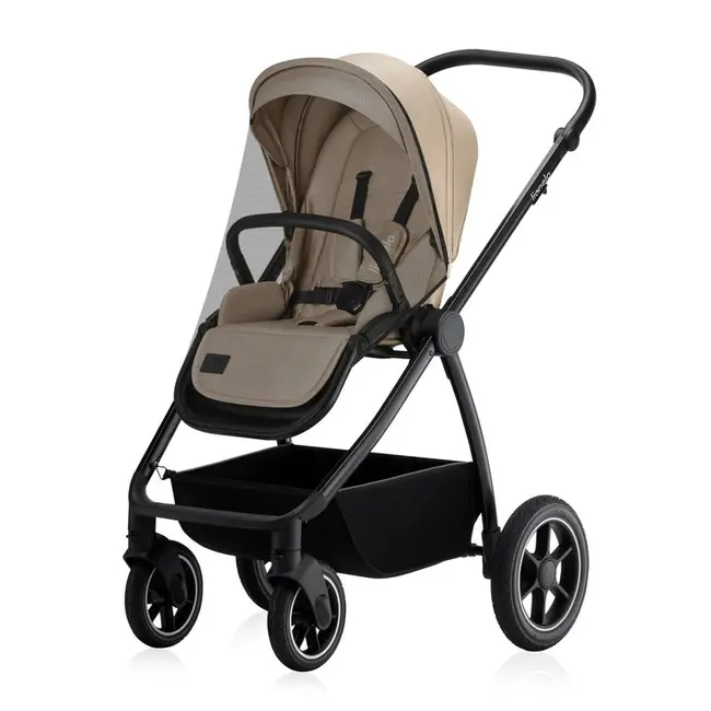 Carucior 2 in 1, Lionelo, Meril, Cu landou si scaun cu dimensiune XL, Reversibil, Cu sistem de ventilatie 3D, Cu accesorii, Pana la 22 kg, De la nastere, Conform cu EN1888-1 EN1888-2, EN1466, Bej BYNLO-MERIL_2IN1_BEIGE_SAND