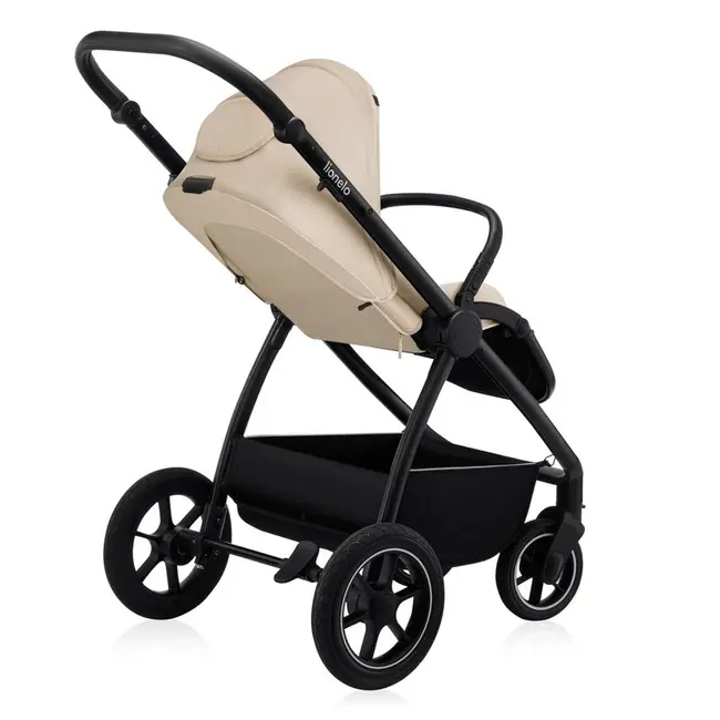 Carucior 2 in 1, Lionelo, Meril, Cu landou si scaun cu dimensiune XL, Reversibil, Cu sistem de ventilatie 3D, Cu accesorii, Pana la 22 kg, De la nastere, Conform cu EN1888-1 EN1888-2, EN1466, Bej BYNLO-MERIL_2IN1_BEIGE_SAND