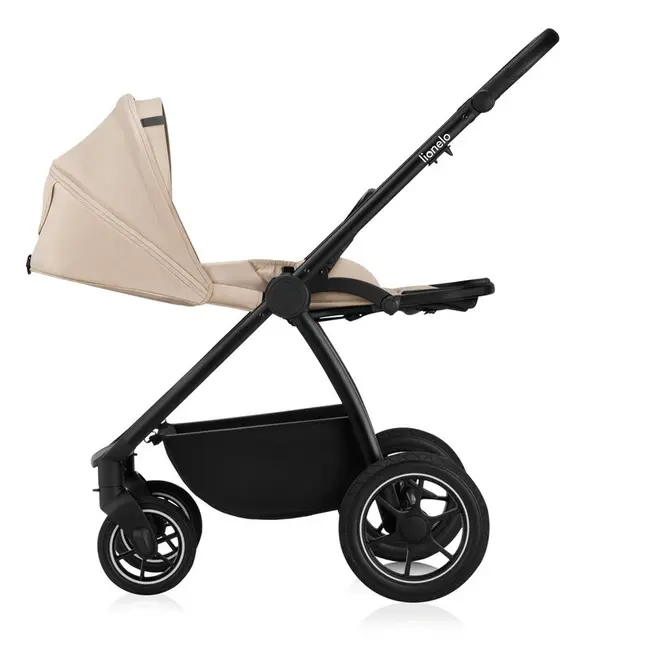 Carucior 2 in 1, Lionelo, Meril, Cu landou si scaun cu dimensiune XL, Reversibil, Cu sistem de ventilatie 3D, Cu accesorii, Pana la 22 kg, De la nastere, Conform cu EN1888-1 EN1888-2, EN1466, Bej BYNLO-MERIL_2IN1_BEIGE_SAND
