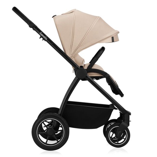 Carucior 2 in 1, Lionelo, Meril, Cu landou si scaun cu dimensiune XL, Reversibil, Cu sistem de ventilatie 3D, Cu accesorii, Pana la 22 kg, De la nastere, Conform cu EN1888-1 EN1888-2, EN1466, Bej BYNLO-MERIL_2IN1_BEIGE_SAND