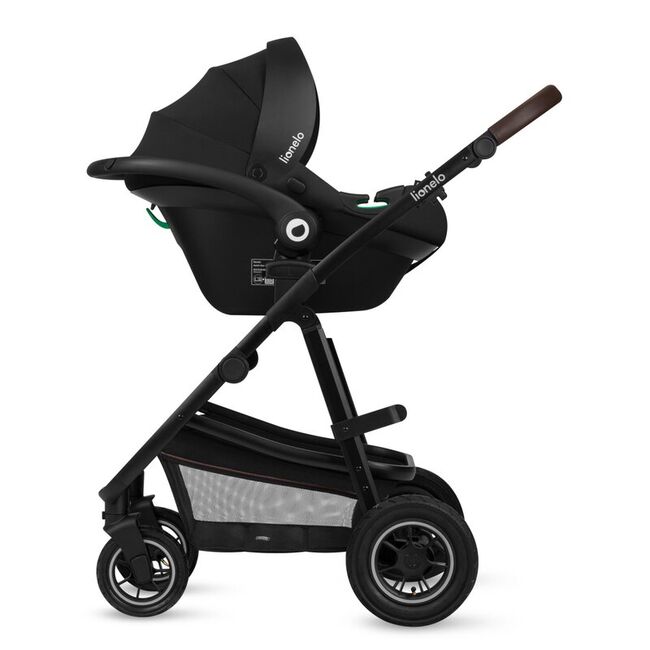 Carucior 3 in 1, Lionelo, Amber, Landou intarit, Scoica auto testata ADAC, Reversibil, Cu accesorii, Geanta parinti, Pana la 22 kg, Bej BYNLO-AMBER_3IN1_BEIGE_SAND