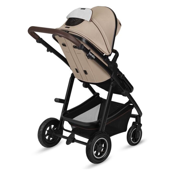 Carucior 3 in 1, Lionelo, Amber, Landou intarit, Scoica auto testata ADAC, Reversibil, Cu accesorii, Geanta parinti, Pana la 22 kg, Bej BYNLO-AMBER_3IN1_BEIGE_SAND