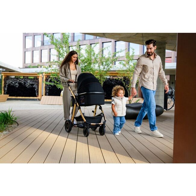 Carucior 3 in 1, Lionelo, Amber, Landou intarit, Scoica auto testata ADAC, Reversibil, Cu accesorii, Geanta parinti, Pana la 22 kg, Bej BYNLO-AMBER_3IN1_BEIGE_SAND