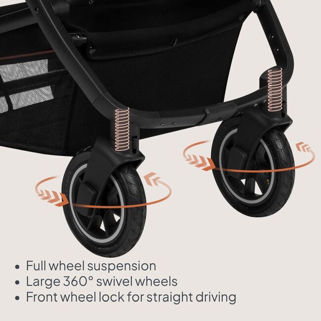 Carucior 3 in 1, Lionelo, Amber, Landou intarit, Scoica auto testata ADAC, Reversibil, Cu accesorii, Geanta parinti, Pana la 22 kg, Bej BYNLO-AMBER_3IN1_BEIGE_SAND