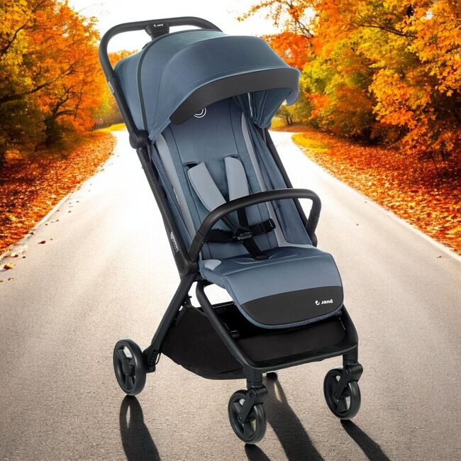 Carucior sport, Jane, Clap, Sistem compact de pliere care permite transportul caruciorului la bordul aeronavei, Cadru din aluminium, De la nastere pana la 26Kg, Conform cu standardul european EN 1888-2:2018+A1:2023, Seal BYN8420421092002