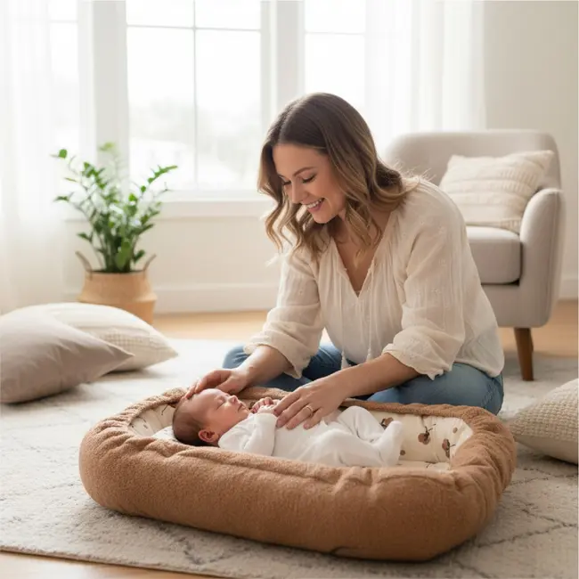 Co-sleeper anti-reflux Teddy Brown SeviBebe BBKSEV_280-14
