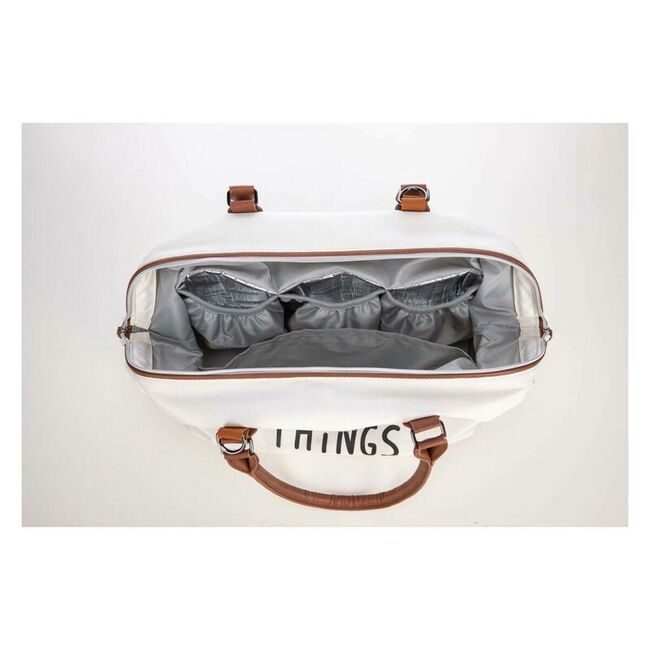 Geanta mamici, FreeON, Mommy things, Spatioasa si practica, Cu multiple buzunare, Include si 2 genti mai mici, Beige BYN86656