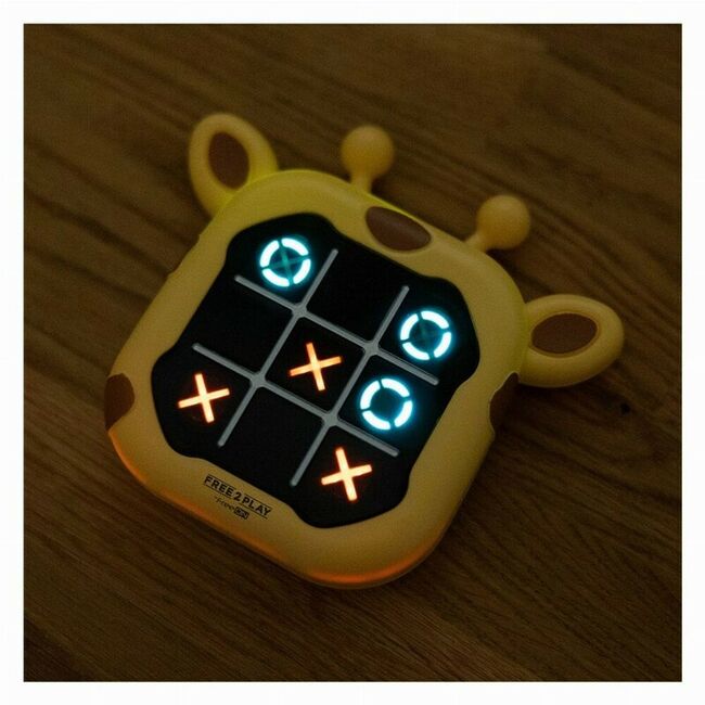 Joc electronic 2 in 1, Free2Play, X si 0, Design girafa, 3 ani + BYN86588