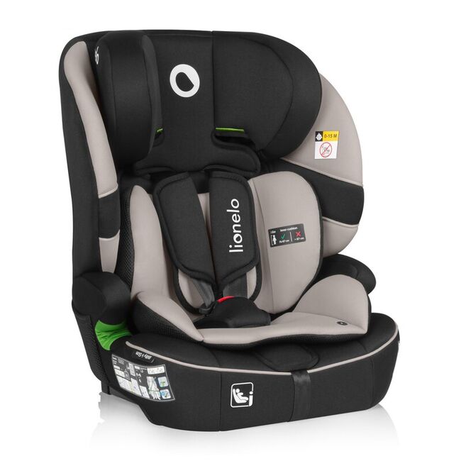 Scaun auto i-Size, Lionelo, Billy , 76 - 150 cm, 1/2/3, Isofix + top tether, Tetiera reglabila in 10 pozitii, Insertie ergonomica, Tapiterie lavabila, Testat la impact, Baza lata, Conform cu R129, Bej BYNLO-BILLY_I-SIZE_BEIGE_LATTE