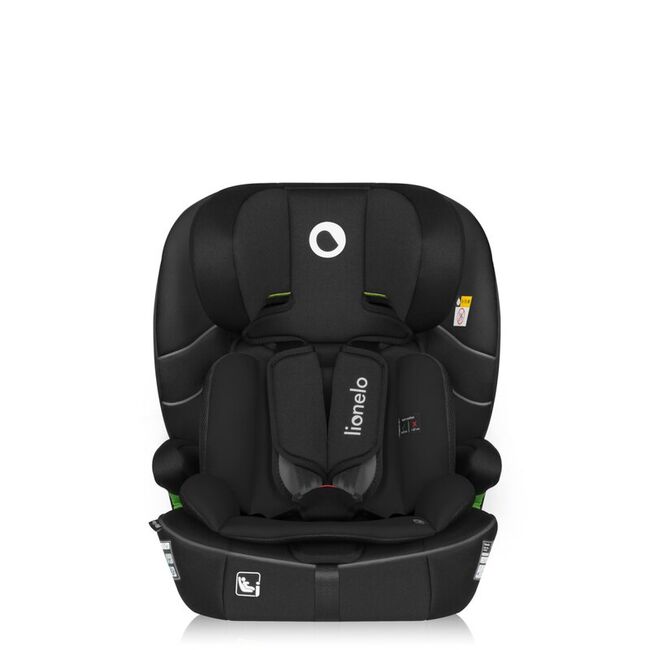 Scaun auto i-Size, Lionelo, Billy , 76 - 150 cm, 1/2/3, Isofix + top tether, Tetiera reglabila in 10 pozitii, Insertie ergonomica, Tapiterie lavabila, Testat la impact, Baza lata, Conform cu R129, Negru BYNLO-BILLY_I-SIZE_BLACK_CARBON
