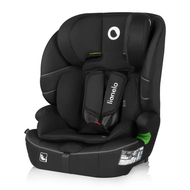 Scaun auto i-Size, Lionelo, Billy , 76 - 150 cm, 1/2/3, Isofix + top tether, Tetiera reglabila in 10 pozitii, Insertie ergonomica, Tapiterie lavabila, Testat la impact, Baza lata, Conform cu R129, Negru BYNLO-BILLY_I-SIZE_BLACK_CARBON