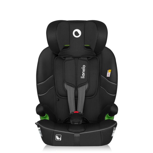 Scaun auto i-Size, Lionelo, Billy , 76 - 150 cm, 1/2/3, Isofix + top tether, Tetiera reglabila in 10 pozitii, Insertie ergonomica, Tapiterie lavabila, Testat la impact, Baza lata, Conform cu R129, Negru BYNLO-BILLY_I-SIZE_BLACK_CARBON