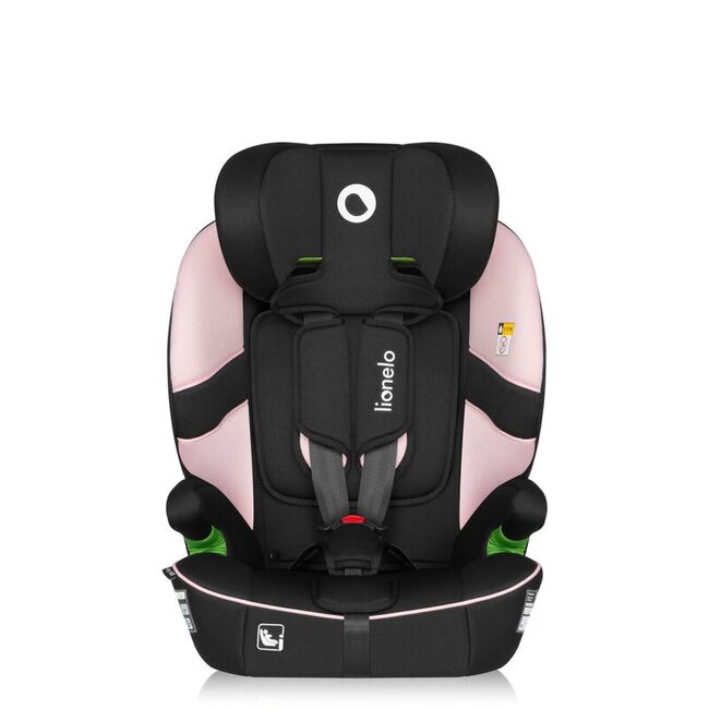 Scaun auto i-Size, Lionelo, Billy , 76 - 150 cm, 1/2/3, Isofix + top tether, Tetiera reglabila in 10 pozitii, Insertie ergonomica, Tapiterie lavabila, Testat la impact, Baza lata, Conform cu R129, Roz BYNLO-BILLY_I-SIZE_PINK_BABY