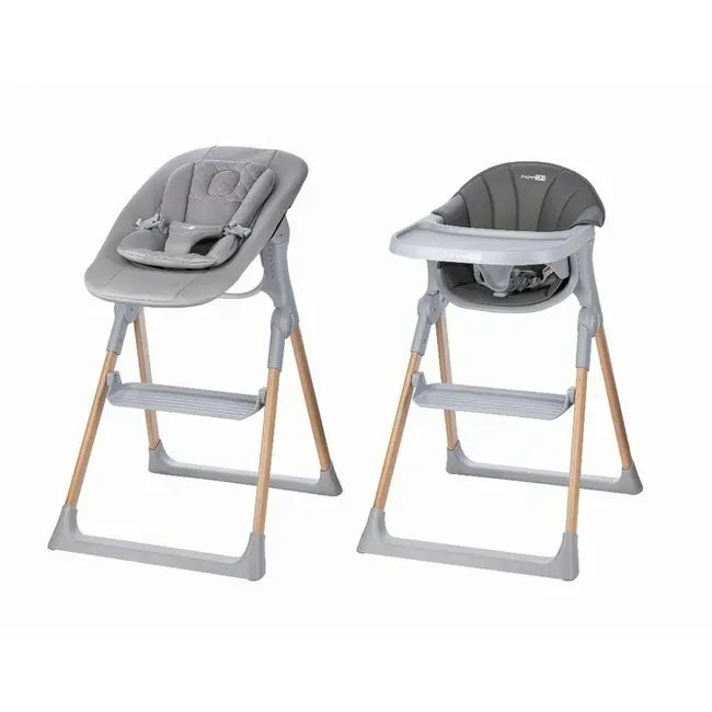 Scaun de masa 2 in 1, FreeON, Flexi Grow, Transformabil, Pliabil, Contine 2 accesorii, 0 luni +, Gri BYN85192