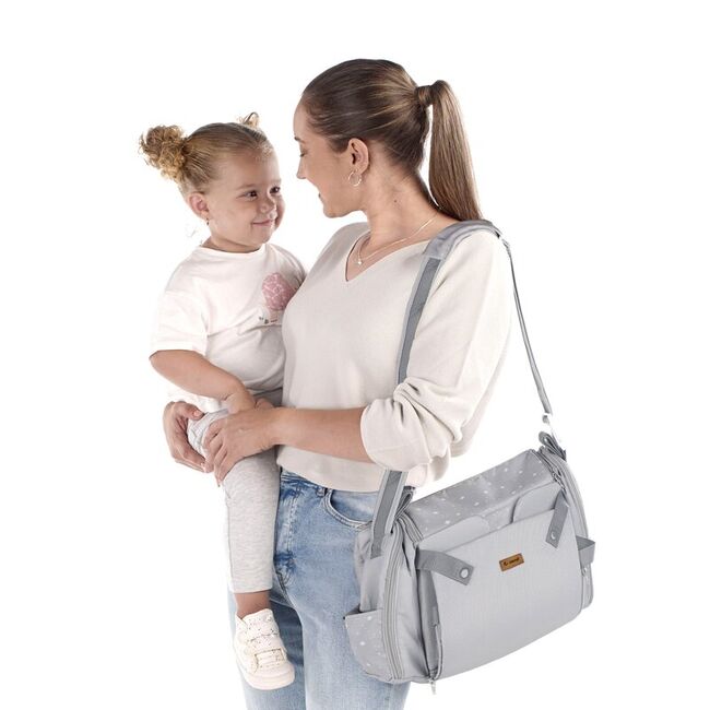 Scaun de masa portabil, Booster, Jane, Avant, Transformabil in geanta, Cu ham, Conform UNE-EN 16120:2013+A2:2018, 6-36 luni, Dim Grey BYN8420421078556