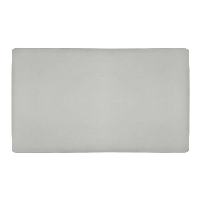 Set cearceafuri cu elastic, Lionelo, Pentru patuturi 120 x 60 cm, Pentru saltele de max. 10 cm inaltime, Din bambus, Usor de spalat, 30 grade, Fara calcare, Ecologic, Alb/Gri BYNLO-BAMBOO_SHEET_OFF_WHITE_GREY_118x60