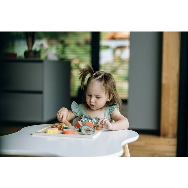 Set fructe feliate, Free2Play, Cu inchidere velcro, Din lemn, 20 piese, Multicolor BYN85130