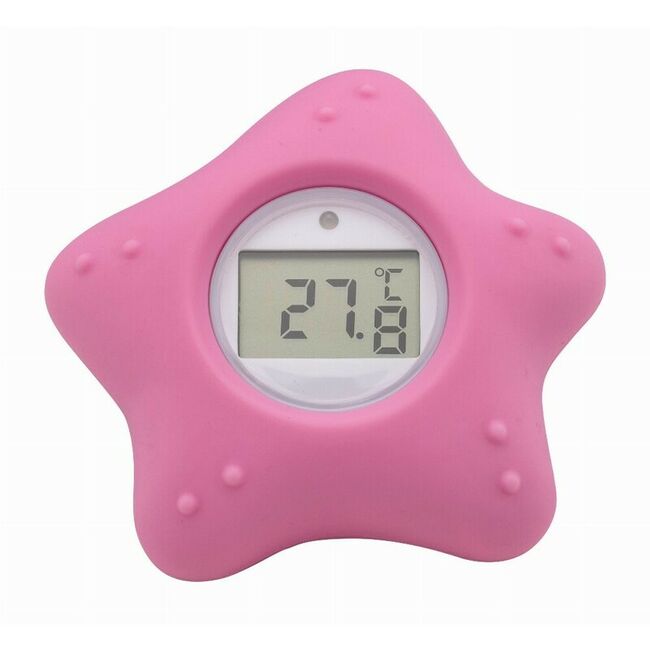 Termometru digital, FreeON, Starfish, Multifunctional, Ecran usor de citit, BPA Free, 0 luni+, Pink BYN82931