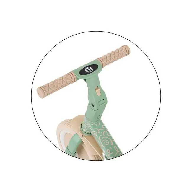 Tricicleta, Petite&Mars, Turbo, Editie limitata, 5 in 1, Multifunctionala, Vehicul de impins, Bicicleta cu/fara pedale, Cu maner de ghidaj, Detasabil, Roti din cauciuc, Pana la 25 kg, 1.5-5 ani, Green Twist BYN613480
