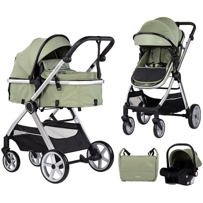 Carucior Chipolino Vista 3 in 1 basil HUBST-KKVS02505BA
