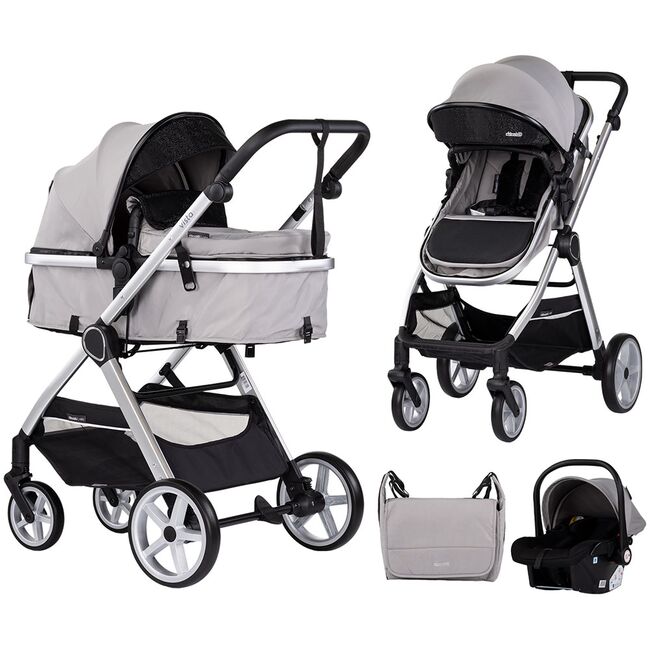 Carucior Chipolino Vista 3 in 1 cloud grey HUBST-KKVS02502CL
