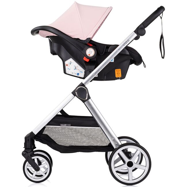 Carucior Chipolino Vista 3 in 1 pink marshmallow HUBST-KKVS02506PM