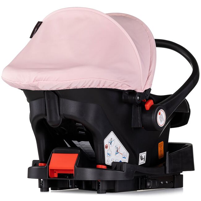 Carucior Chipolino Vista 3 in 1 pink marshmallow HUBST-KKVS02506PM