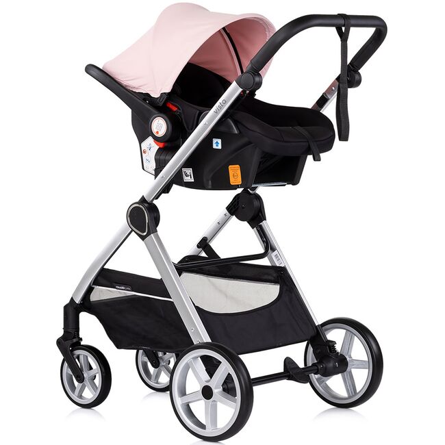 Carucior Chipolino Vista 3 in 1 pink marshmallow HUBST-KKVS02506PM