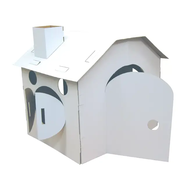 Casuta din carton pentru colorat ,   stimuleaza creativitatea copiilor   car boy safety