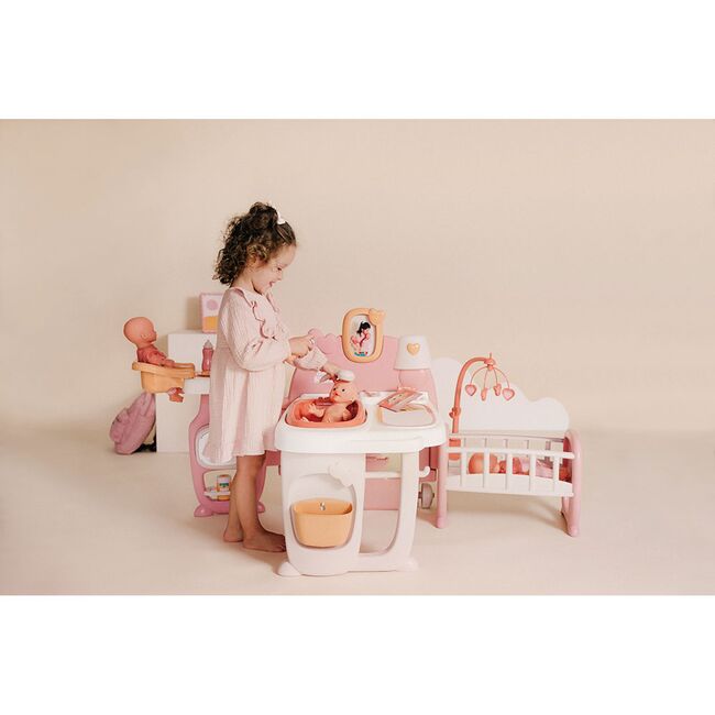 Centru de ingrijire pentru papusi Smoby Baby Nurse Large Doll`s Play Center cu 18 accesorii HUBS7600220394
