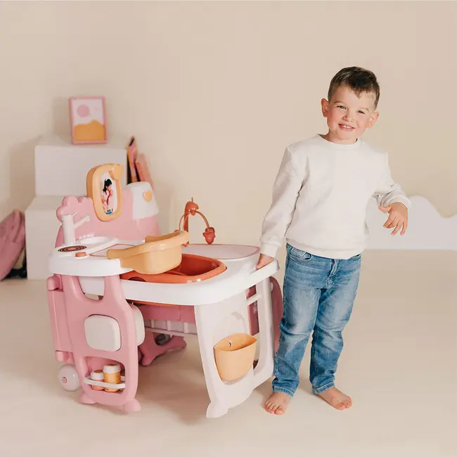 Centru de ingrijire pentru papusi Smoby Baby Nurse Large Doll`s Play Center cu 18 accesorii HUBS7600220394