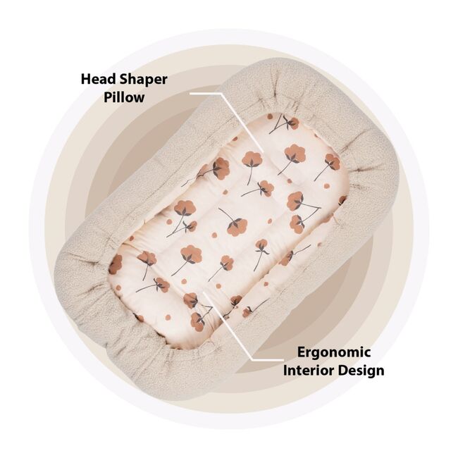 Co-sleeper anti-refluxTeddy Cream SeviBebe BBKSEV_216-5