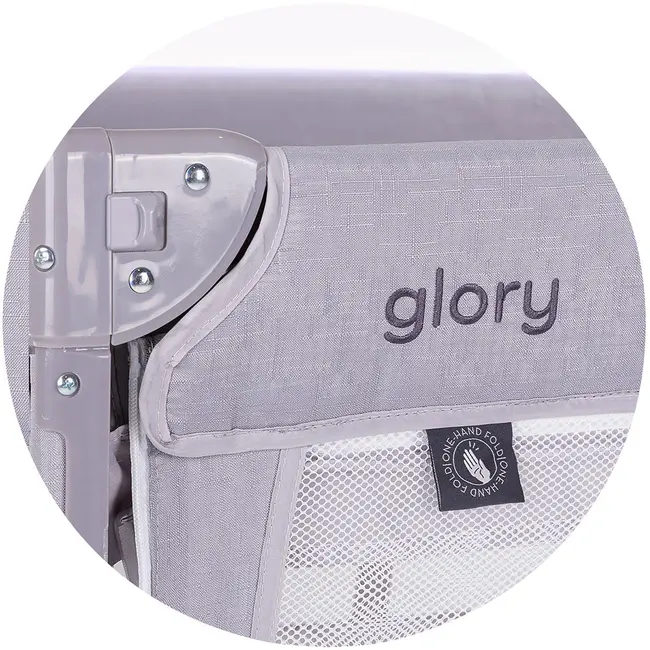 Patut pliabil Chipolino Glory cu laterala culisanta cloud HUBKOSIGL2502CL