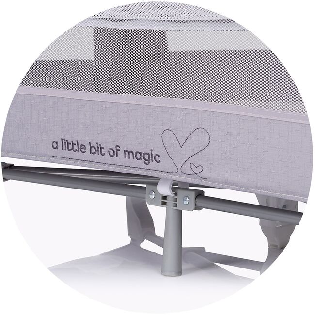 Patut pliabil Chipolino Glory cu laterala culisanta cloud HUBKOSIGL2502CL