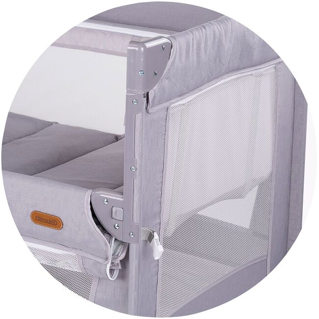 Patut pliabil Chipolino Glory cu laterala culisanta cloud HUBKOSIGL2502CL