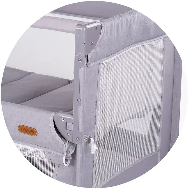 Patut pliabil Chipolino Glory cu laterala culisanta cloud HUBKOSIGL2502CL