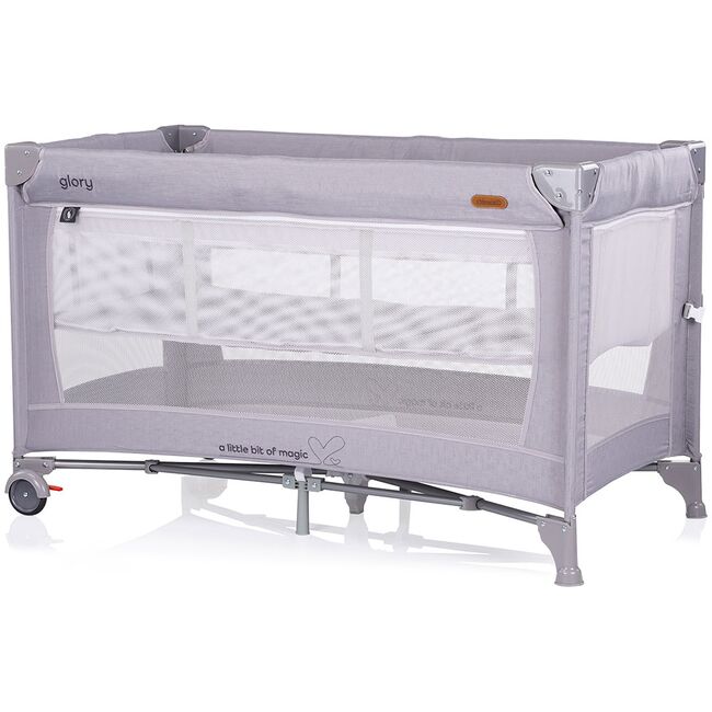 Patut pliabil Chipolino Glory cu laterala culisanta cloud HUBKOSIGL2502CL