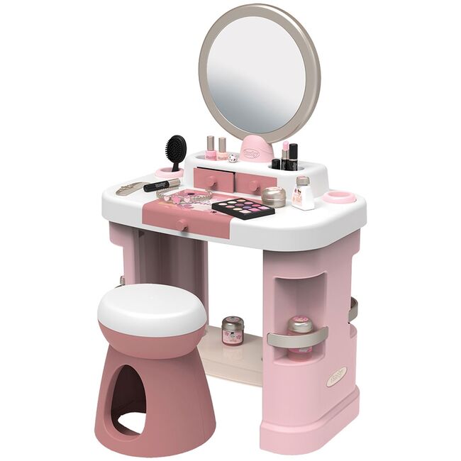 Salon de infrumusetare Smoby My Beauty Dressing Table roz cu 15 accesorii HUBS7600320257